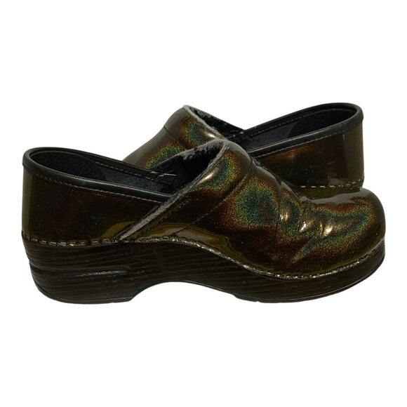Dansko Career Women's Comfort Clogs Iridescent Mettalic Leather Slip On 10.5 - Picture 7 of 8